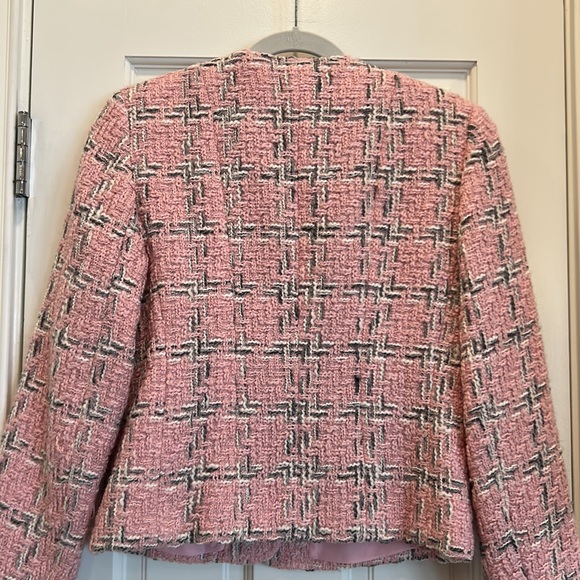 COLLECTION Harve Benard Boucle Pink Plaid Blazer for Work or Casual sz.4 - Picture 9 of 9